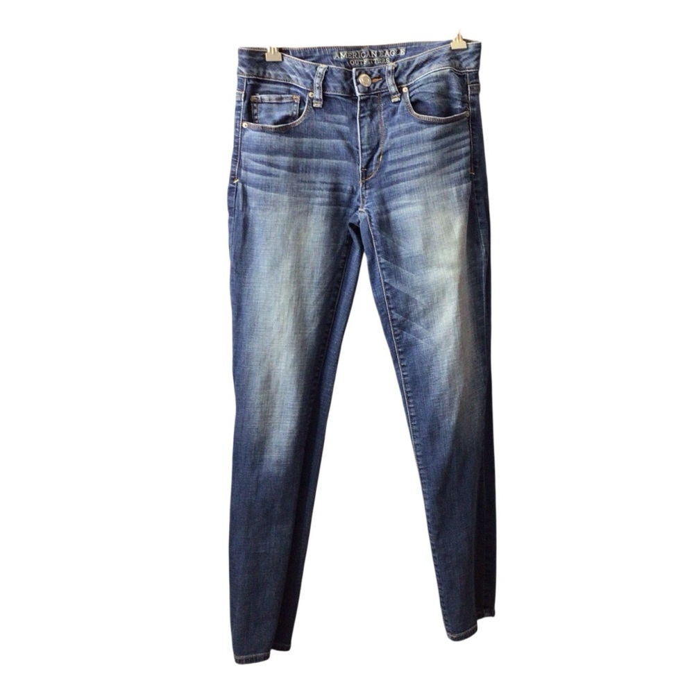 American Eagle Outfitters Denim Blue Skinny Jeans size 6